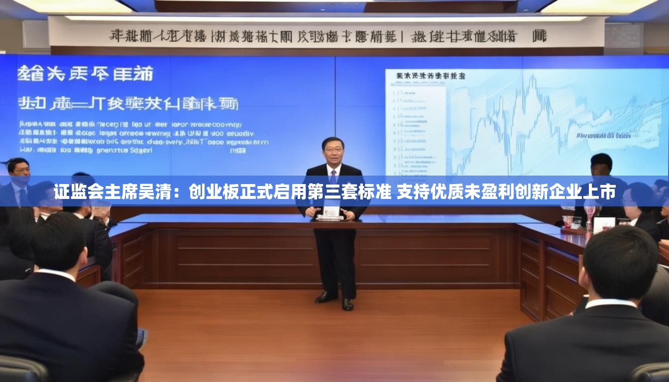 证监会主席吴清：创业板正式启用第三套标准 支持优质未盈利创新企业上市