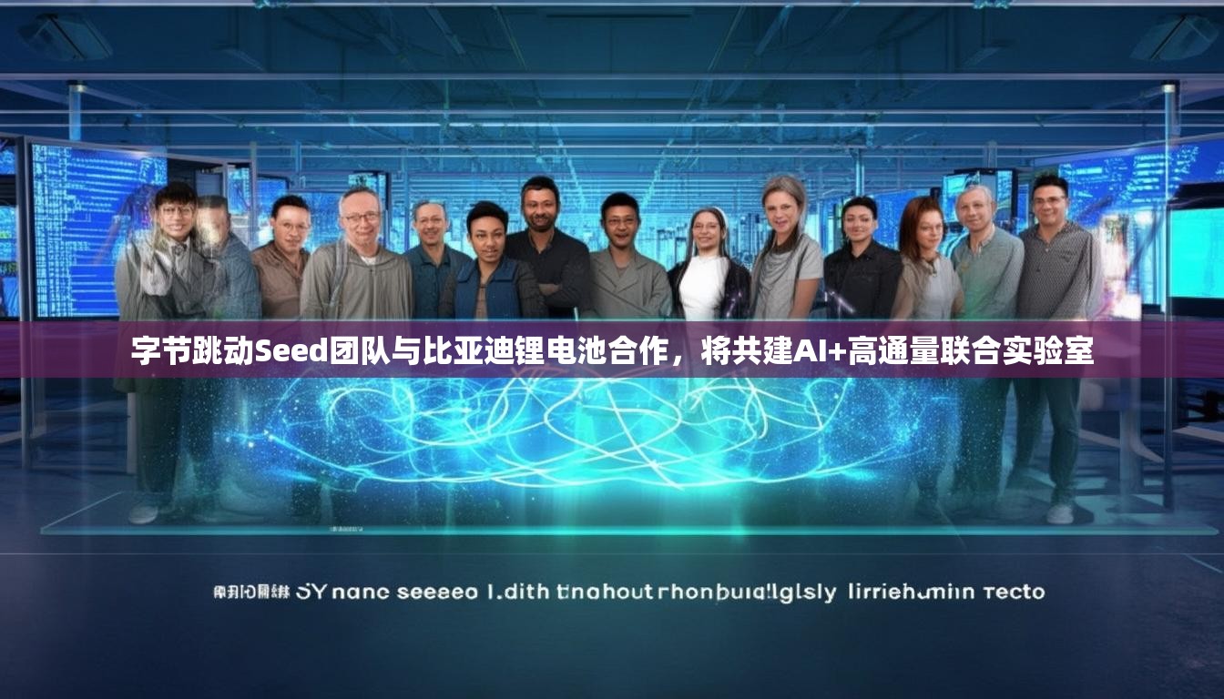字节跳动Seed团队与比亚迪锂电池合作，将共建AI+高通量联合实验室