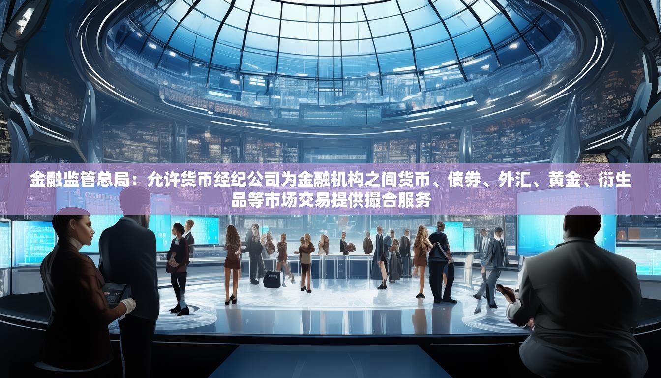 金融监管总局：允许货币经纪公司为金融机构之间货币、债券、外汇、黄金、衍生品等市场交易提供撮合服务