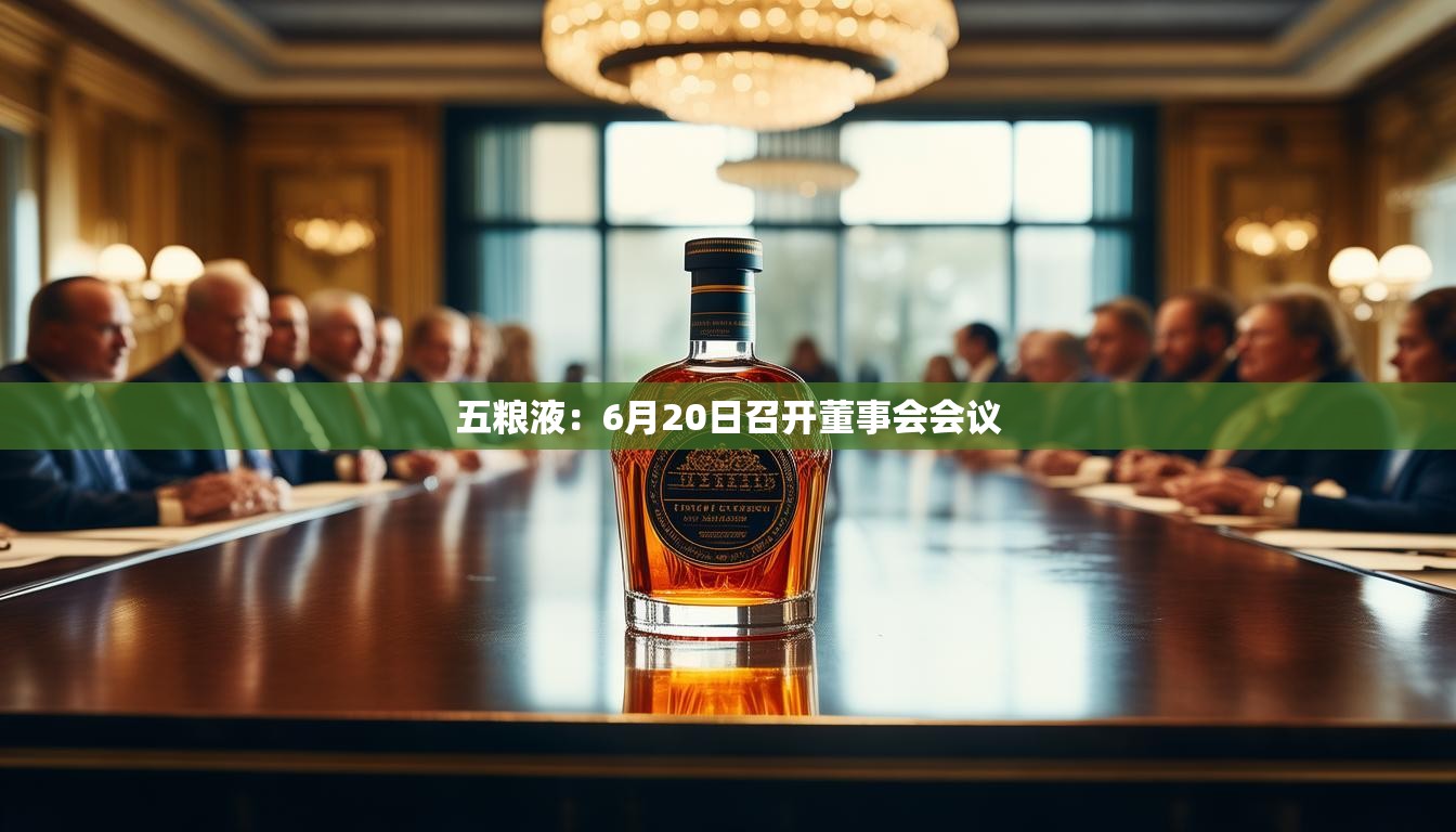 五粮液：6月20日召开董事会会议