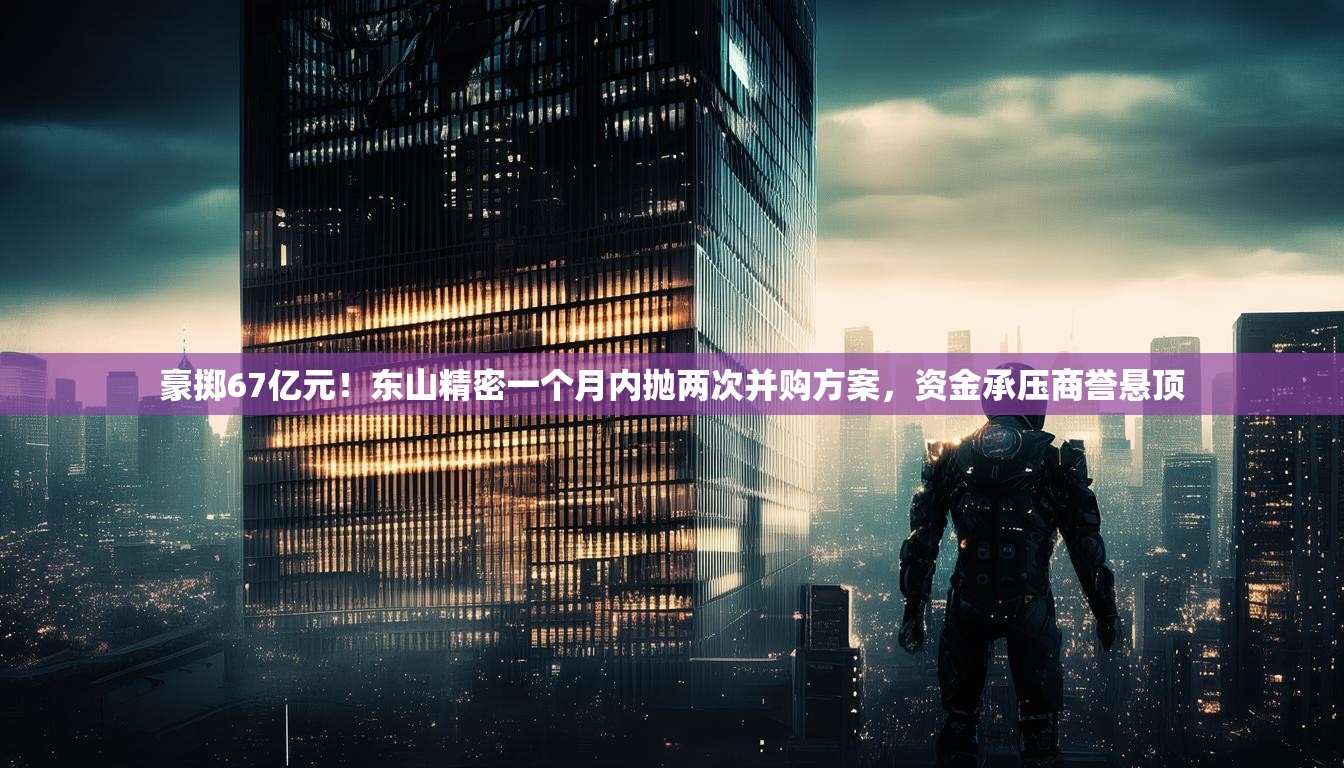 豪掷67亿元！东山精密一个月内抛两次并购方案，资金承压商誉悬顶
