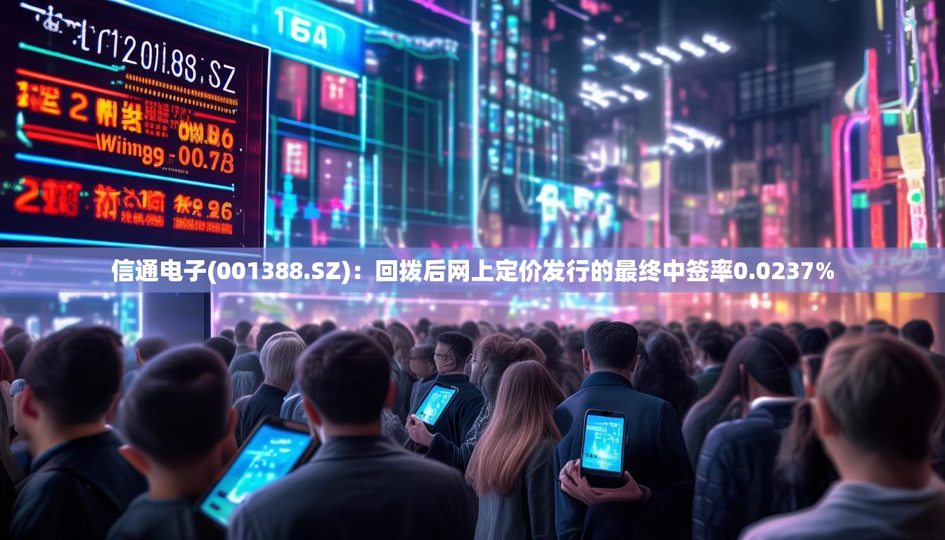 信通电子(001388.SZ)：回拨后网上定价发行的最终中签率0.0237%