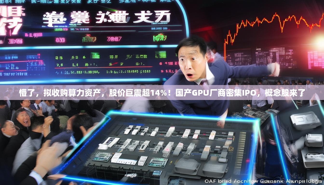懵了，拟收购算力资产，股价巨震超14%！国产GPU厂商密集IPO，概念股来了