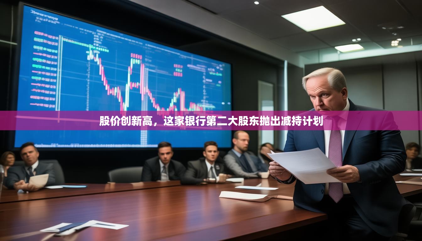 股价创新高，这家银行第二大股东抛出减持计划
