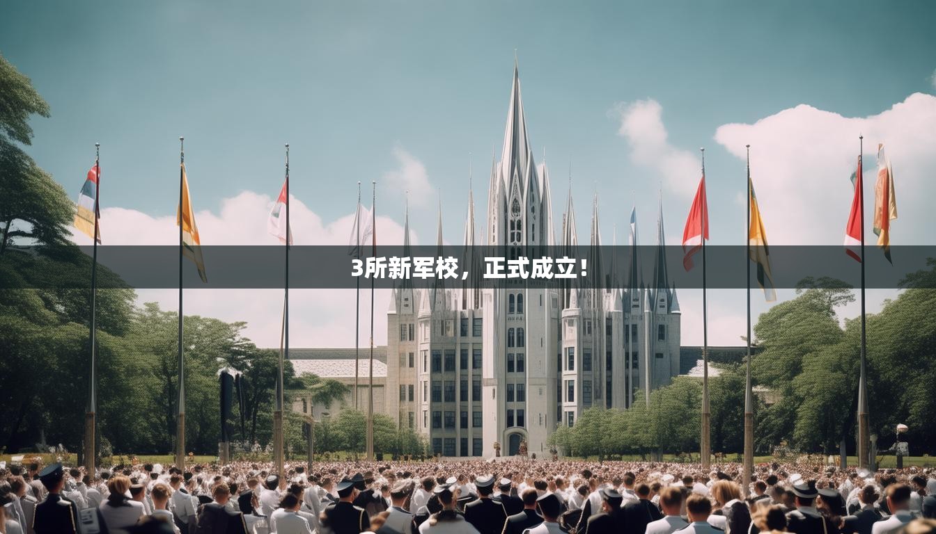 3所新军校，正式成立！