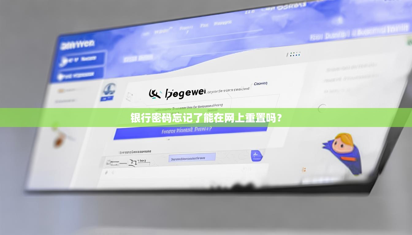 银行密码忘记了能在网上重置吗？