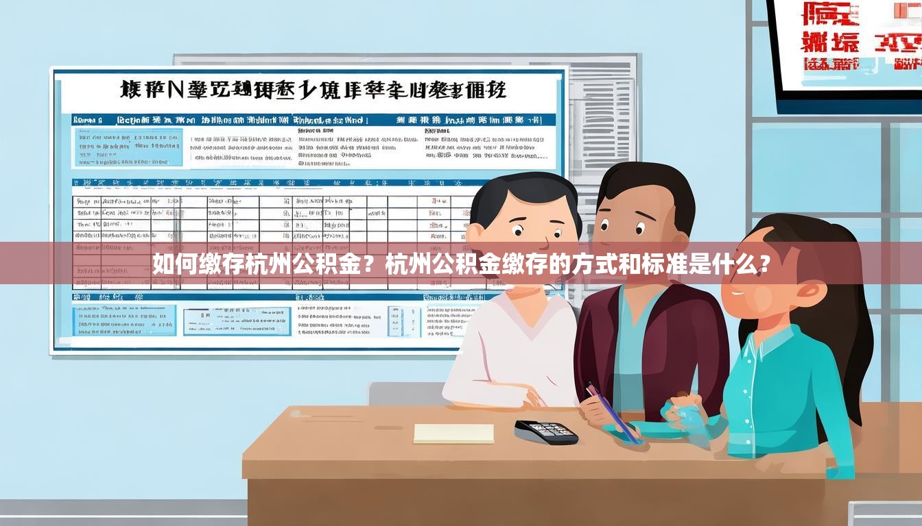 如何缴存杭州公积金？杭州公积金缴存的方式和标准是什么？