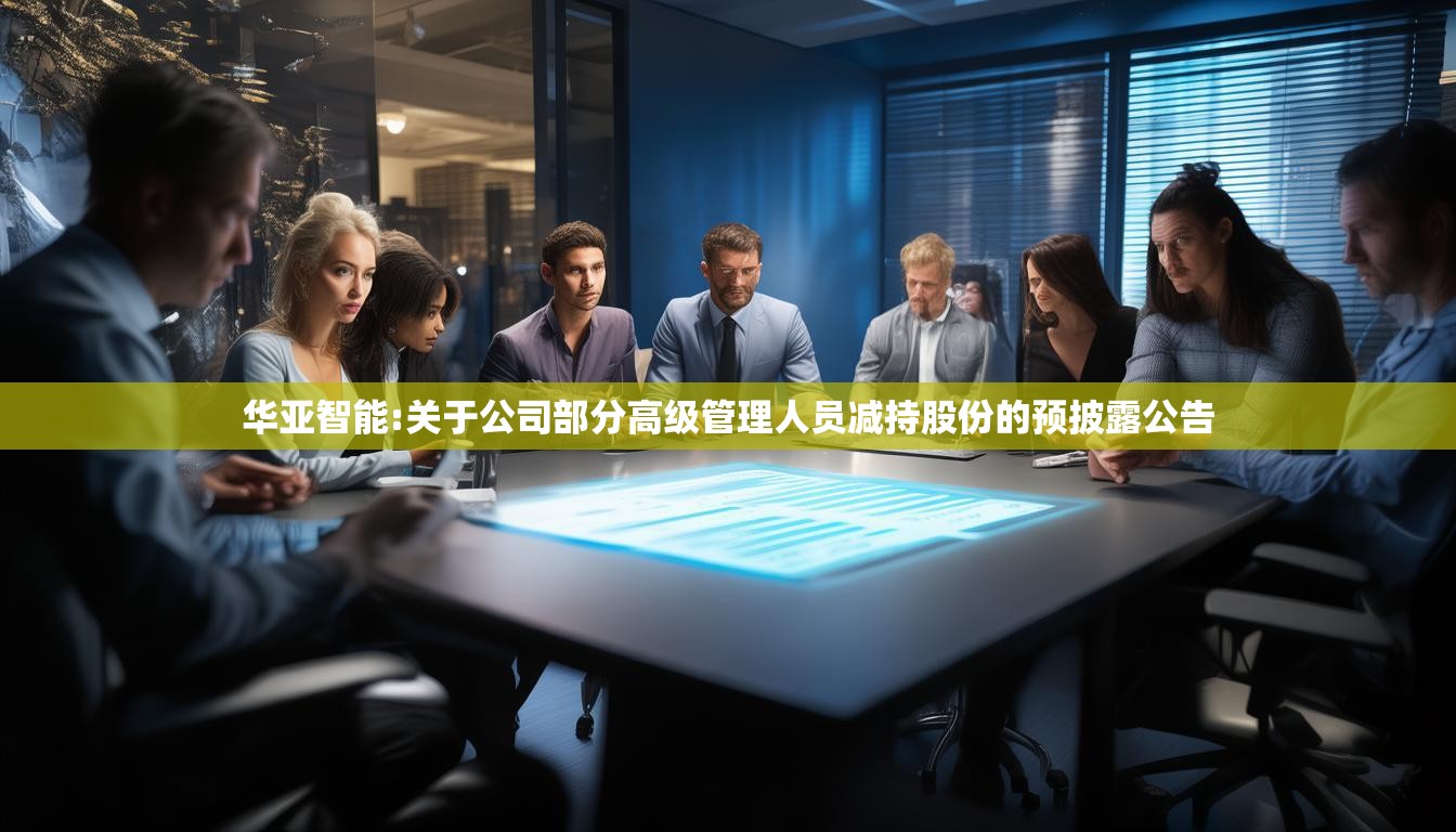 华亚智能:关于公司部分高级管理人员减持股份的预披露公告