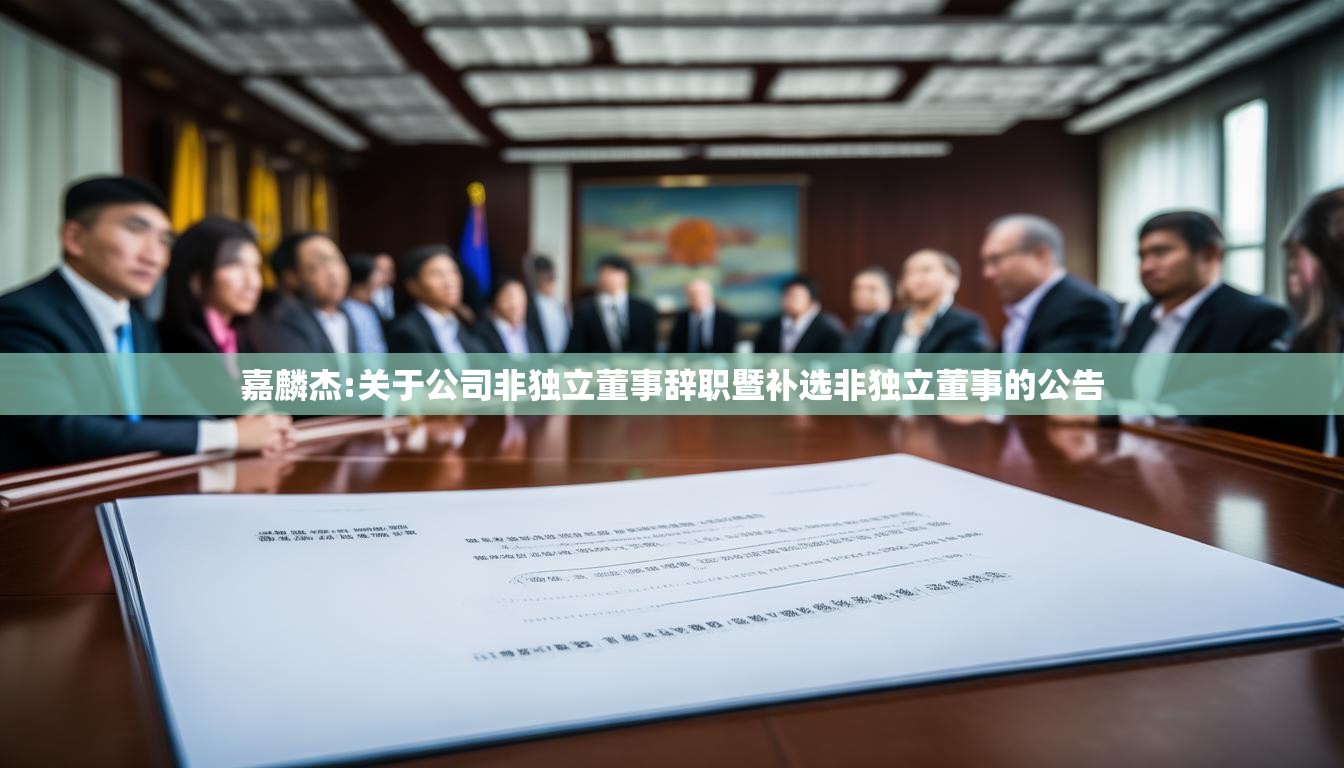 嘉麟杰:关于公司非独立董事辞职暨补选非独立董事的公告