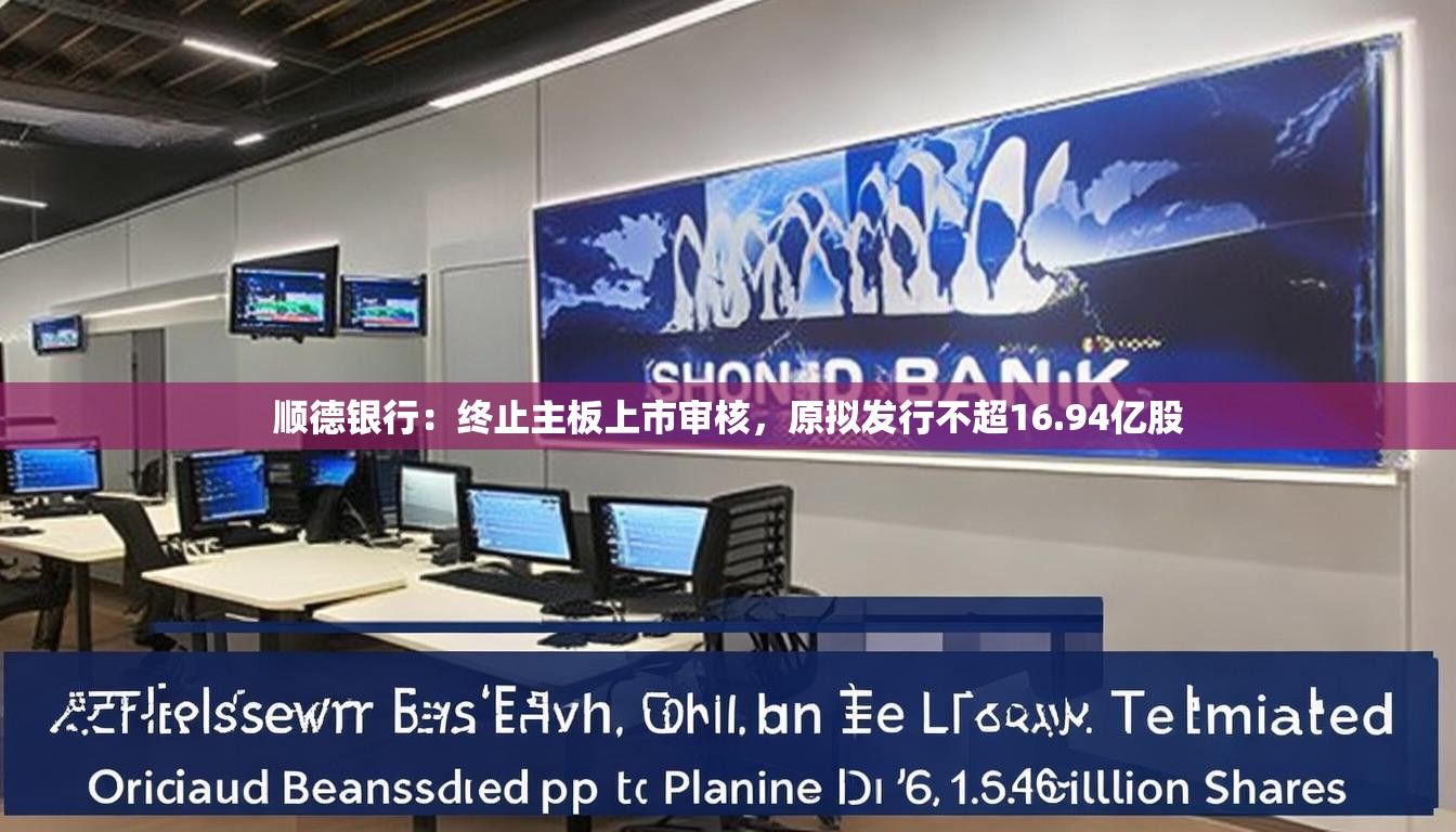 顺德银行：终止主板上市审核，原拟发行不超16.94亿股