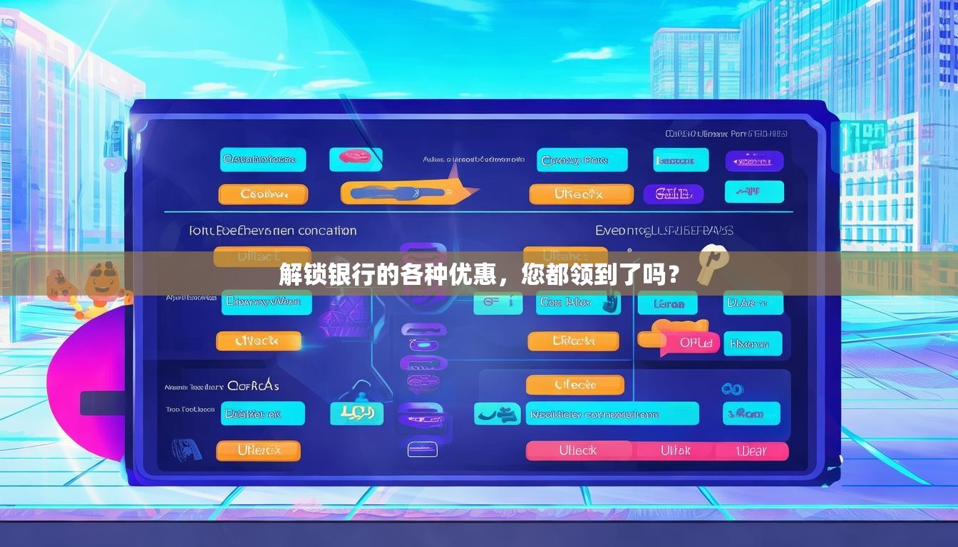 解锁银行的各种优惠，您都领到了吗？