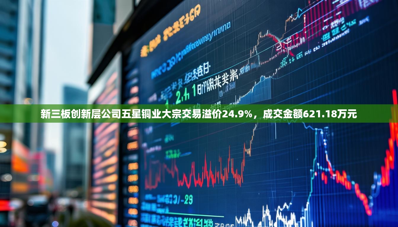 新三板创新层公司五星铜业大宗交易溢价24.9%，成交金额621.18万元