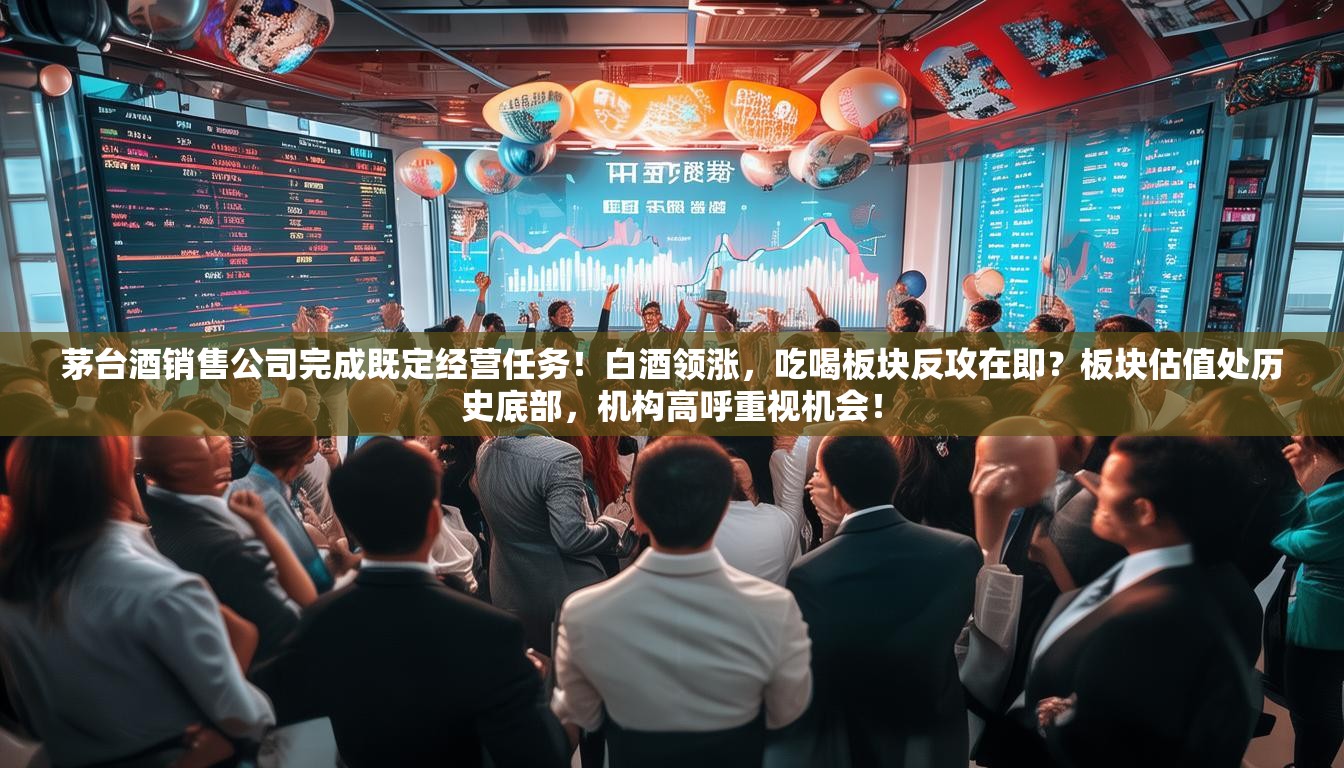 茅台酒销售公司完成既定经营任务！白酒领涨，吃喝板块反攻在即？板块估值处历史底部，机构高呼重视机会！